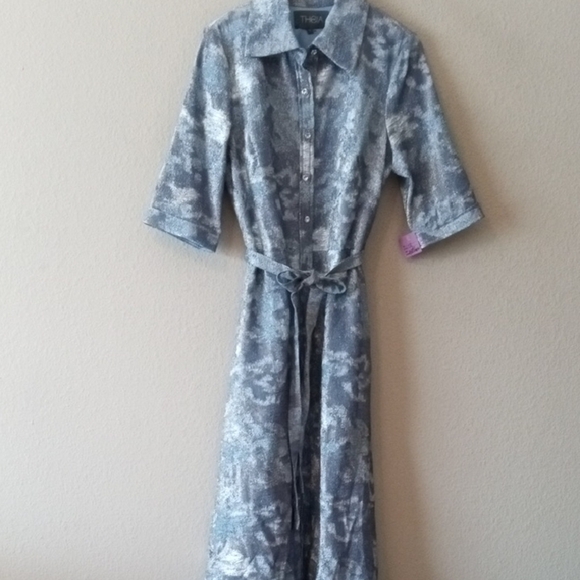 Theia Shirt Dress - Picture 3 of 11